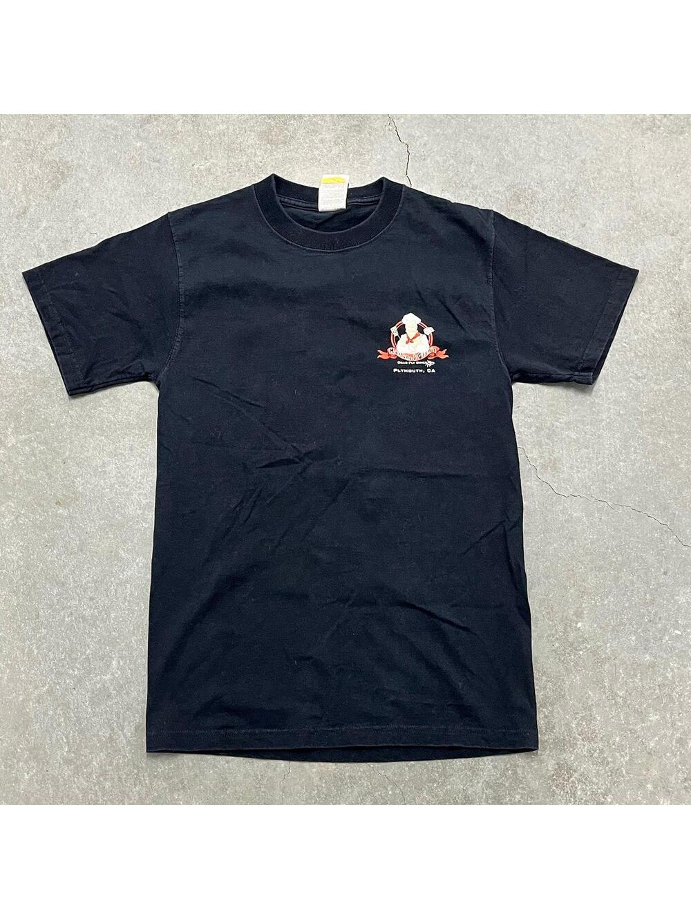 Fruit of the Loom Dead Fly Diner Plymouth CA Logo T Shirt